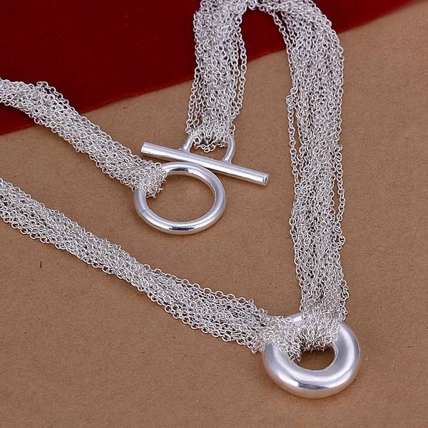 

Wholesale silver plated Necklaces & Pendants,925 Jewelry silver,Net O TO Necklace SMTN003