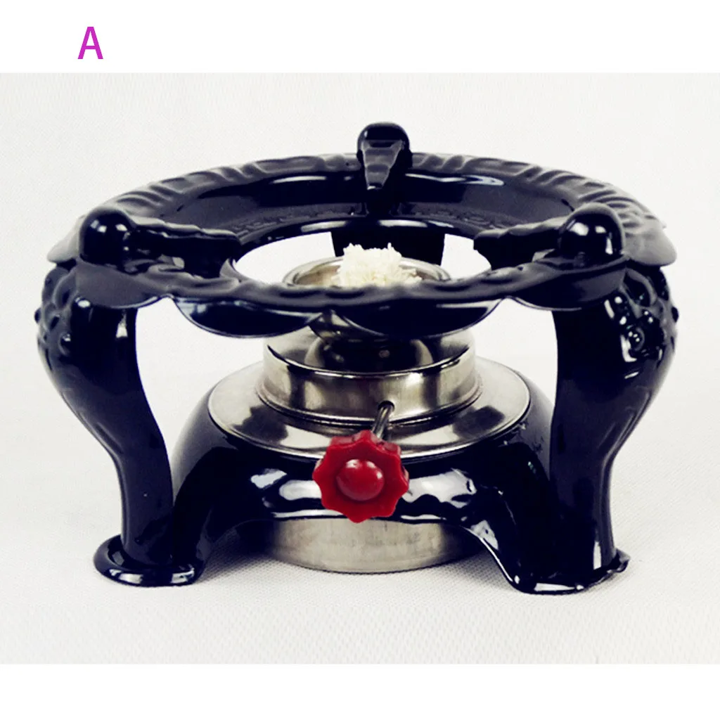 Стеклянный горшок с подогревом специальная спиртовая печь винтажное чайное устройство для подогрева чая плита чайная плитка изоляционная база спиртовая плита чайник