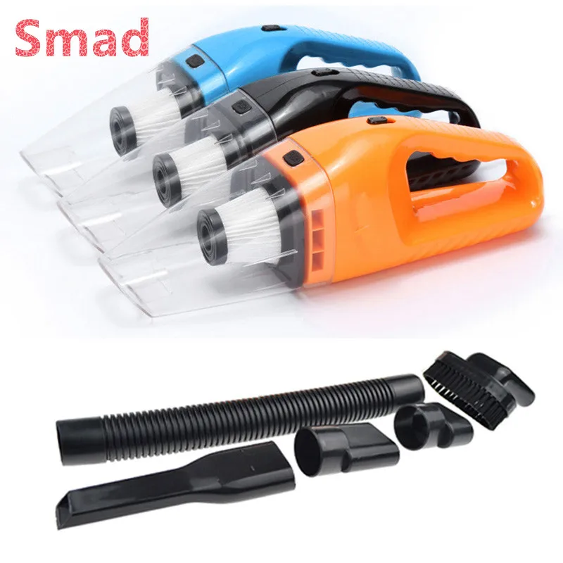 

Smad 120W Car Vacuum Cleaner 12V Portable Manual Handheld Wet and Dry Dual Use Car Cleaners Aspirator Dust Accessories