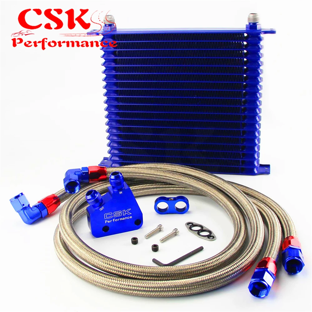 Масляный радиатор для LS1 LS2 LS3 LSX черный/синий 10 6x12x2 дюйма|oil cooler|sandwich plateplate oil cooler |
