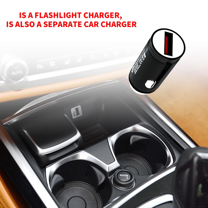 3 в 1 Автомобильное зарядное устройство Quick Charge 2,0 USB Автомобильное зарядное устройство+ фонарик светодиодный фонарь+ молоток безопасности портативное быстрое автомобильное usb-устройство для зарядки телефона