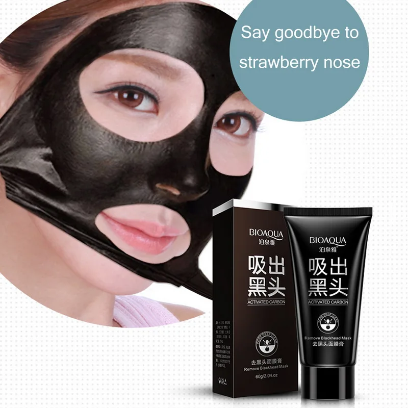 BIOAQUA Nose Mask Blackhead Remover Peeling Oil-control Black Deep Cleansing Peel Off Shrink Pores Acne Treatment | Красота и
