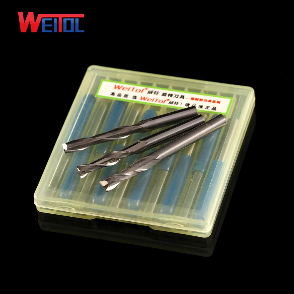 Weitol N 4 мм фрезерный станок с двойной канавкой режущий спиральный резак MDF фрезы