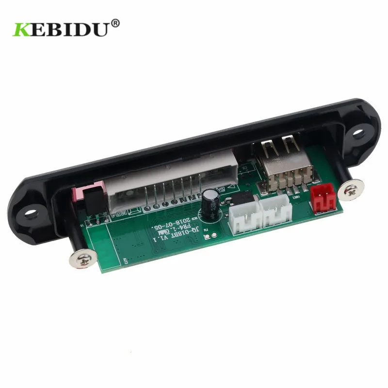 Kebidu Автомобильный USB Bluetooth аудио модуль 5 в 12 В беспроводной 4 1 MP3 WMA декодер плата FM