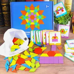 155 шт креативные головоломки обучающие игры игрушки для детская головоломка обучающий пазл детские развивающие деревянные игрушки для
