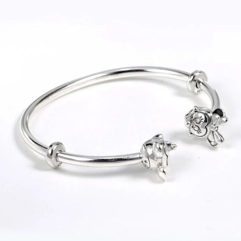 mickey and minnie open bangle
