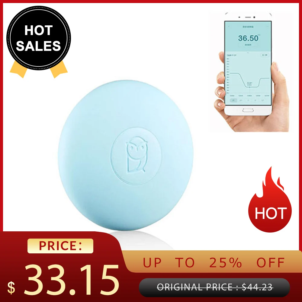 

Digital Baby Thermometer Bluetooth Intelligent Medical Thermometer 24 Hour Continuous Fever Monitoring for Bab Kids Childern