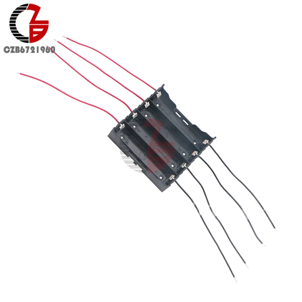 4x18650 Держатель аккумуляторной батареи чехол 18650 Коробка для хранения литиевой батареи