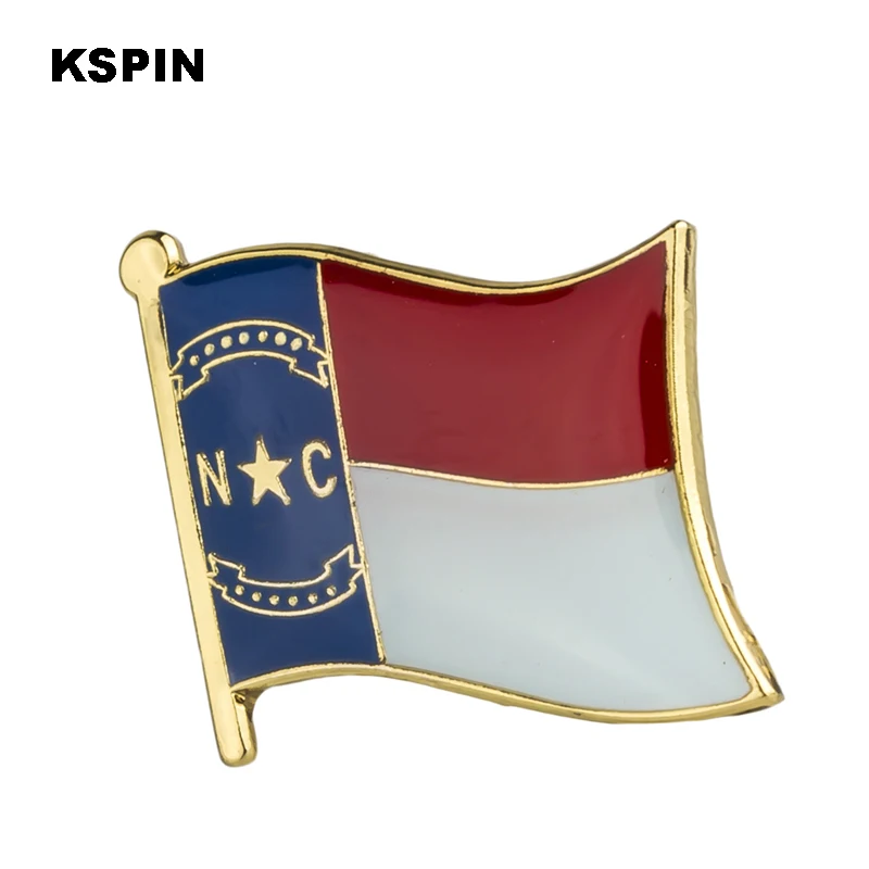 

U.S.A North carolina State Badges flag badge flag lapal pin on backpack pins for clothes 1PC XY0208