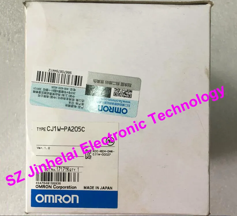 

CJ1W-PA205C Authentic original OMRON Power module unit