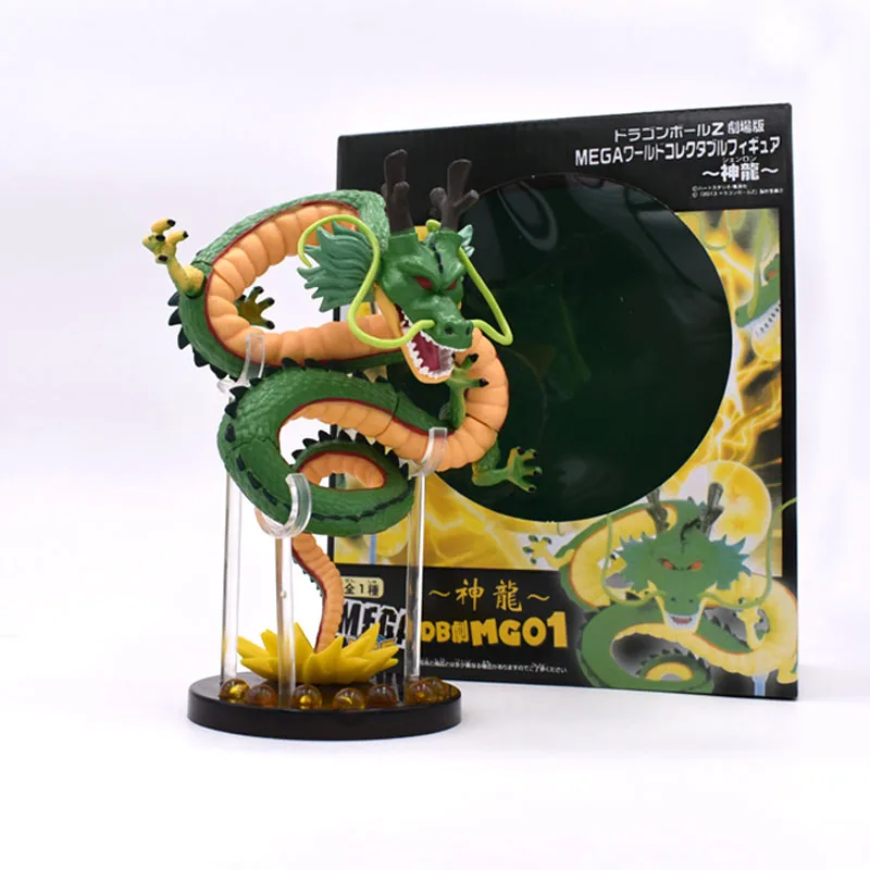 15 см аниме Зеленый Dragon Ball Z ShenRon ShenLong ПВХ фигурка Коллекционная модель игрушки - Цвет: With Box