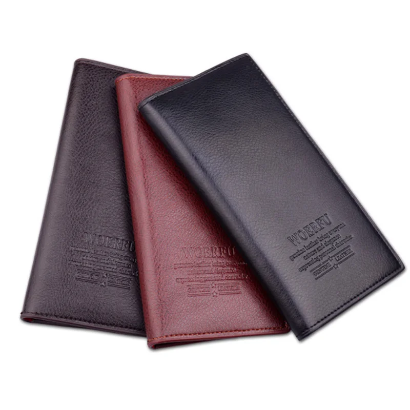 Мужской Длинный кошелек из натуральной кожи многофункциональный|genuin leather long