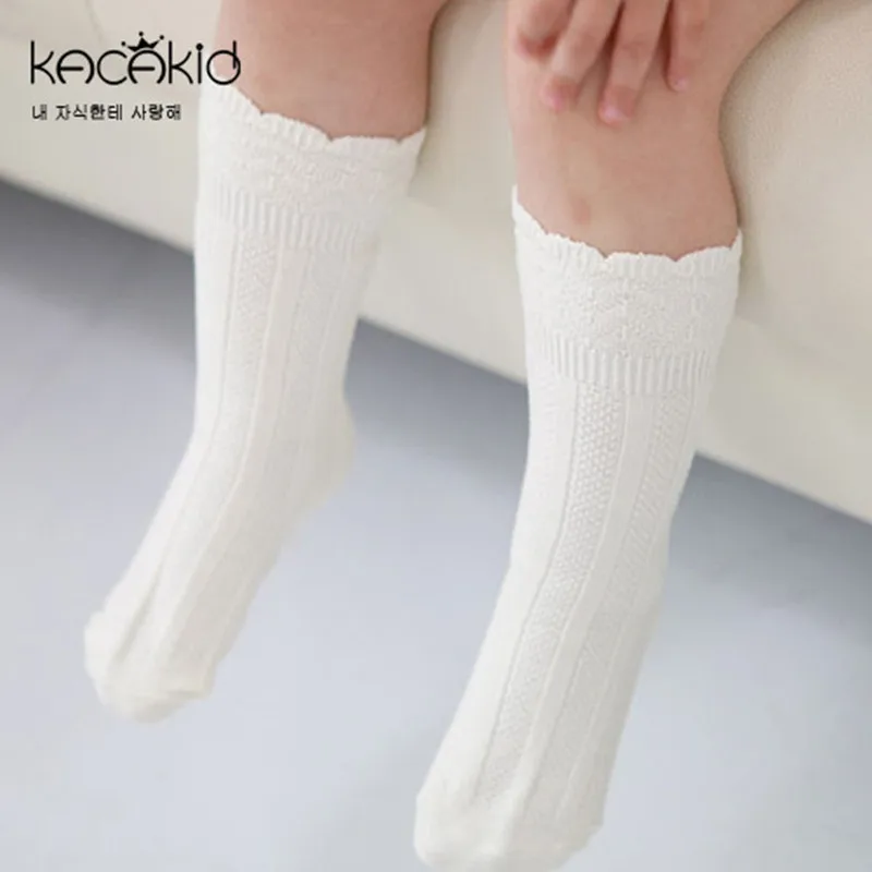 infant white knee high socks