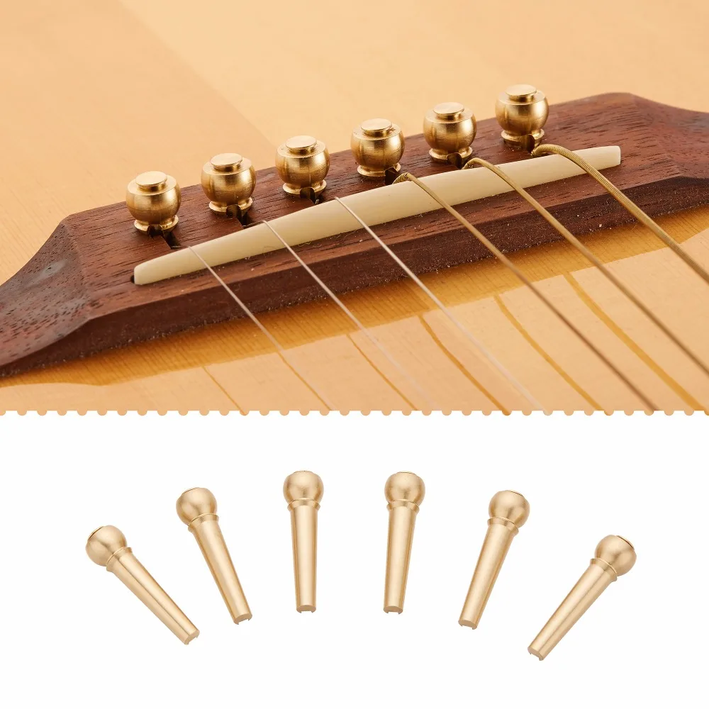 12pcs Brass Acoustic Guitar Bridge Pin With Electric 5.1mm Biggest