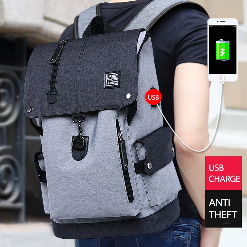 Fengdong Mochila de carga USB, mochila de estudiante de secundaria, Mochila de viaje de mujer y hombre, mochila de niña adolescente Fengdong Mochila de carga USB, mochila de estudiante de secundaria, Mochila de viaje de mujer y hombre, mochila de niña adolescente