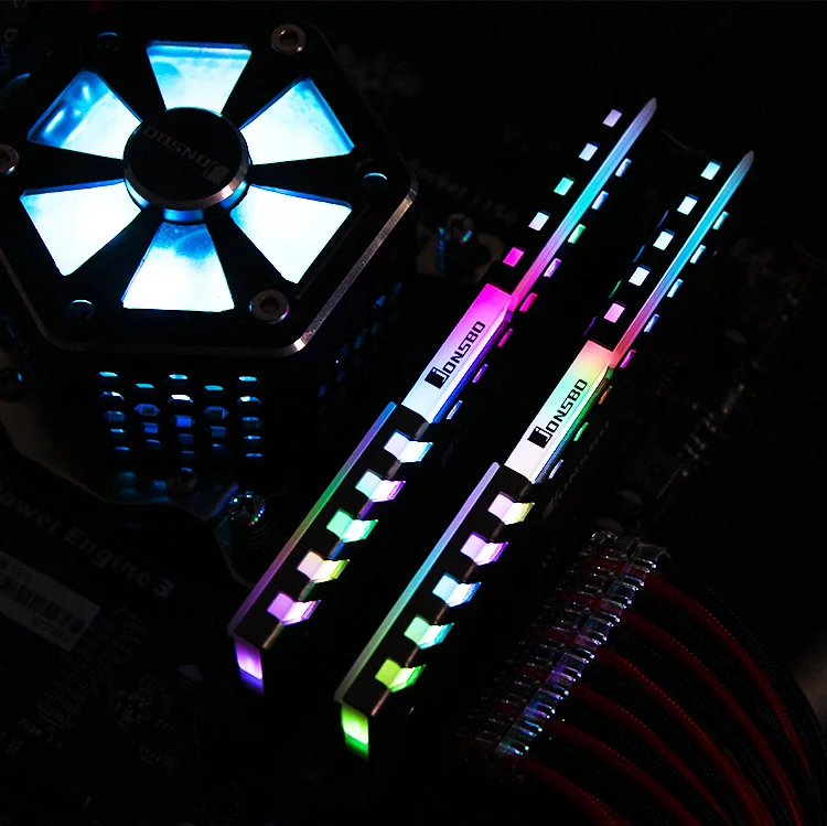 JONSBO NC 2 ram шт радиатор rgb украшения ПК Комплект кулер жилет поддержка 4pin
