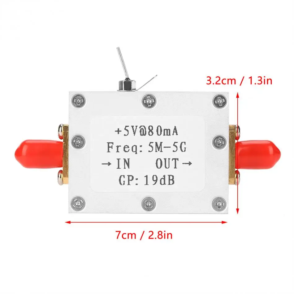 Усилитель РЧ сигнала 5 M-5 GHz широкополосный усилитель РЧ сигнала усиление 19dB2G широкополосное усиление