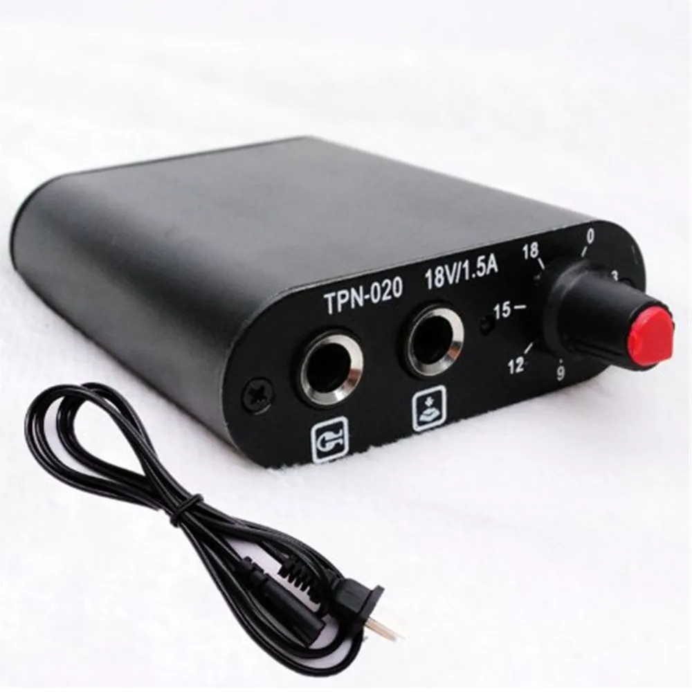 

Professional Black High Quality Tattoo Machine Mini Power Supply With Cord