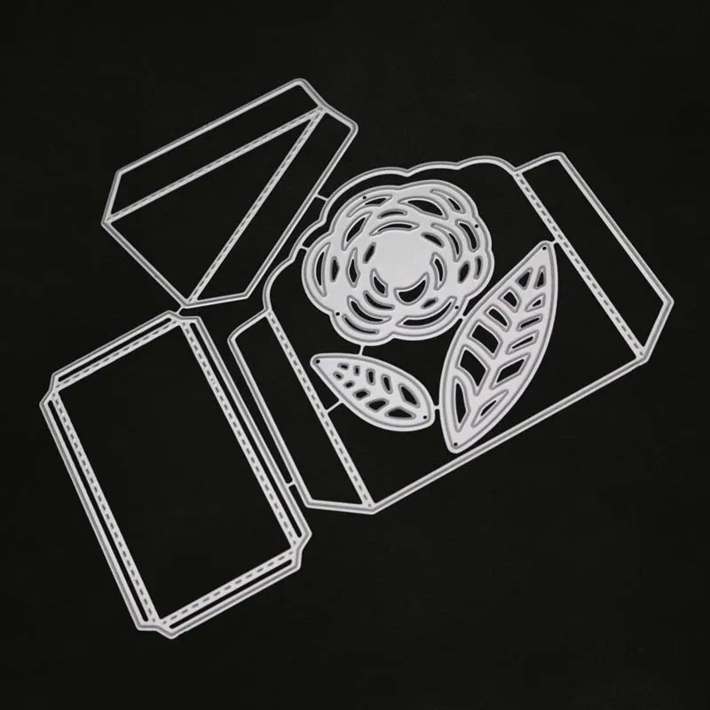 

Gift Box metal cutting dies for scrapbooking stencil craft embossing dies and clear stamps for card making fustelle metalliche