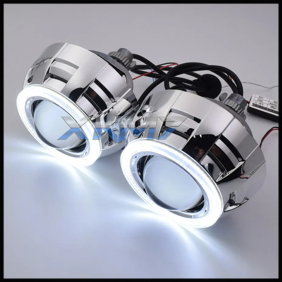 Bi-led Lens H7 H4 H1 9005 9006 9007 H13 LED Projector Headlight Angel Eyes Lenses 3.0'' Car Lights Accessories Tuning DIY Style