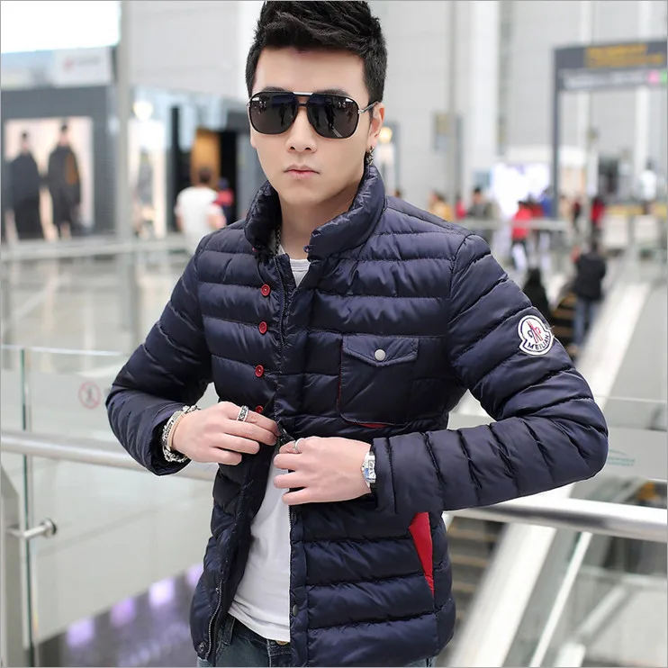 2016 font b winter b font font b men s b font cotton Slim Korean font