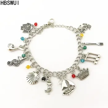 

HBSWUI Wholesale Free shipping 20pcs a lot The Little Mermaid charm Bracelet DTHVFVF36