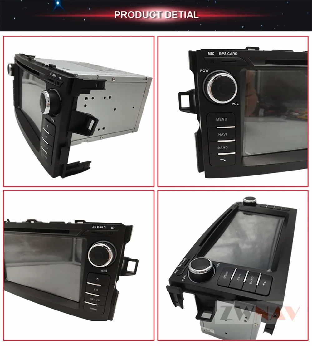 Sale Android 8.0 4GB+32GB Car GPS Navigation DVD Player 2din car radio stereo display headunit For TOYOTA AURIS 2006-2012 4