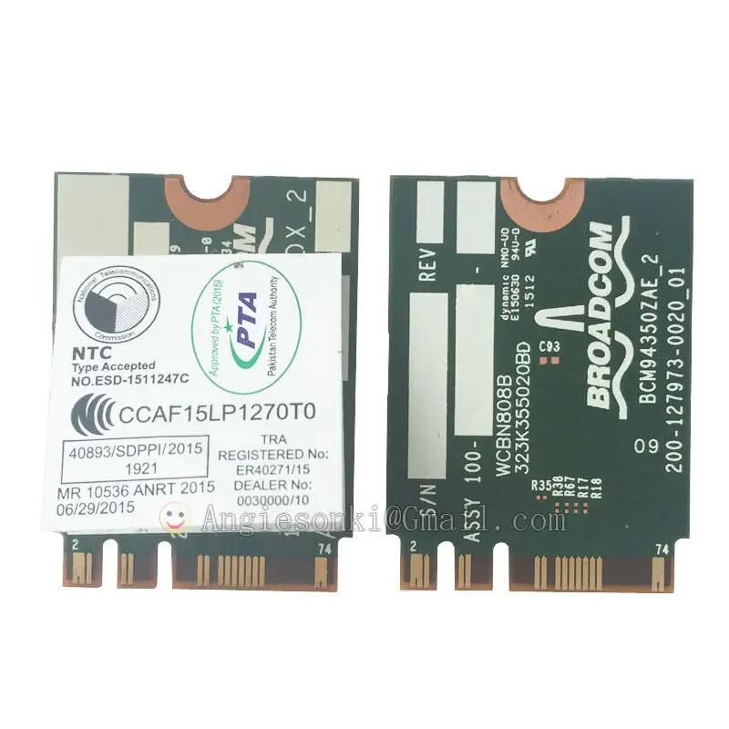 BCM94350Z DW1820A 8PKF4 802,11 AC 867 Мбит/с NGFF Bluetooth 4,1 Беспроводная карта для Broadcom BCM94350Z Dell DW1820A WLAN карта