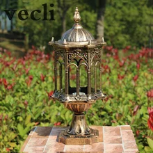 Европа настенные колонны огни Открытый сад столб лампа ретро chapiter жилых foco светодиодные наружные