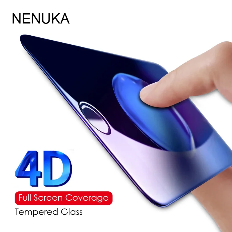 Купить NENUKA 4D вогнутый Премиум Закаленное стекло для iPhone 8 Plus полное покрытие Защитная | Защитные стёкла и плёнки для телефонов (32834235791)