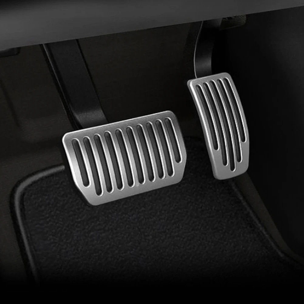 

2pcs Auto Non-Slip Sport Fuel Anti-Sliding Accelerator Brake Cover Set Car Foot Pedals Pad Plate Cover for Tesla Model S Model X