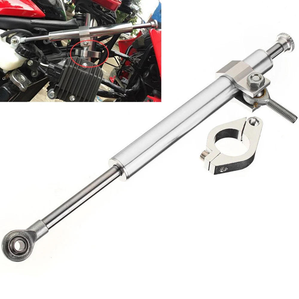 Universal 1pc 330mm Motorcycle Aluminum Steering Damper Stabilizer For All Race Bikes For Kawasaki For Ducati For Suzuki