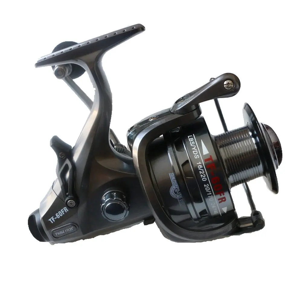 

RoseWood 2 Speed 6.3:1 4.3:1 Front And Real Dual Braking Spinning Reel 12+1 S.S Bearings Carp Fishing Reels + Spare Spool