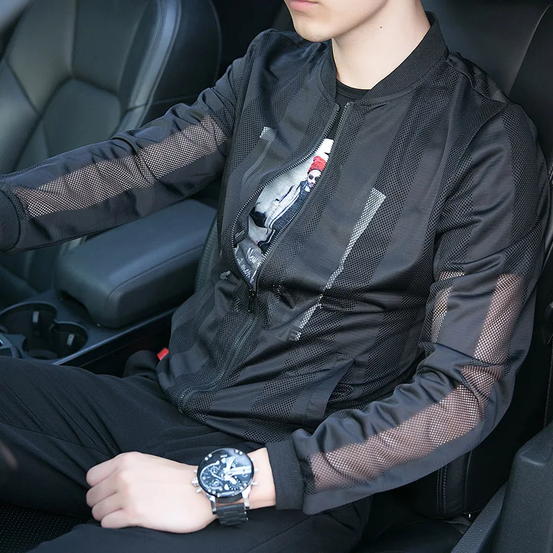 

Spring Summer Jacket Men Clothes 2019 Streetwear Coat Korean Vintage Sun Protection Clothing Jackets Outwear Jaqueta ZT2686