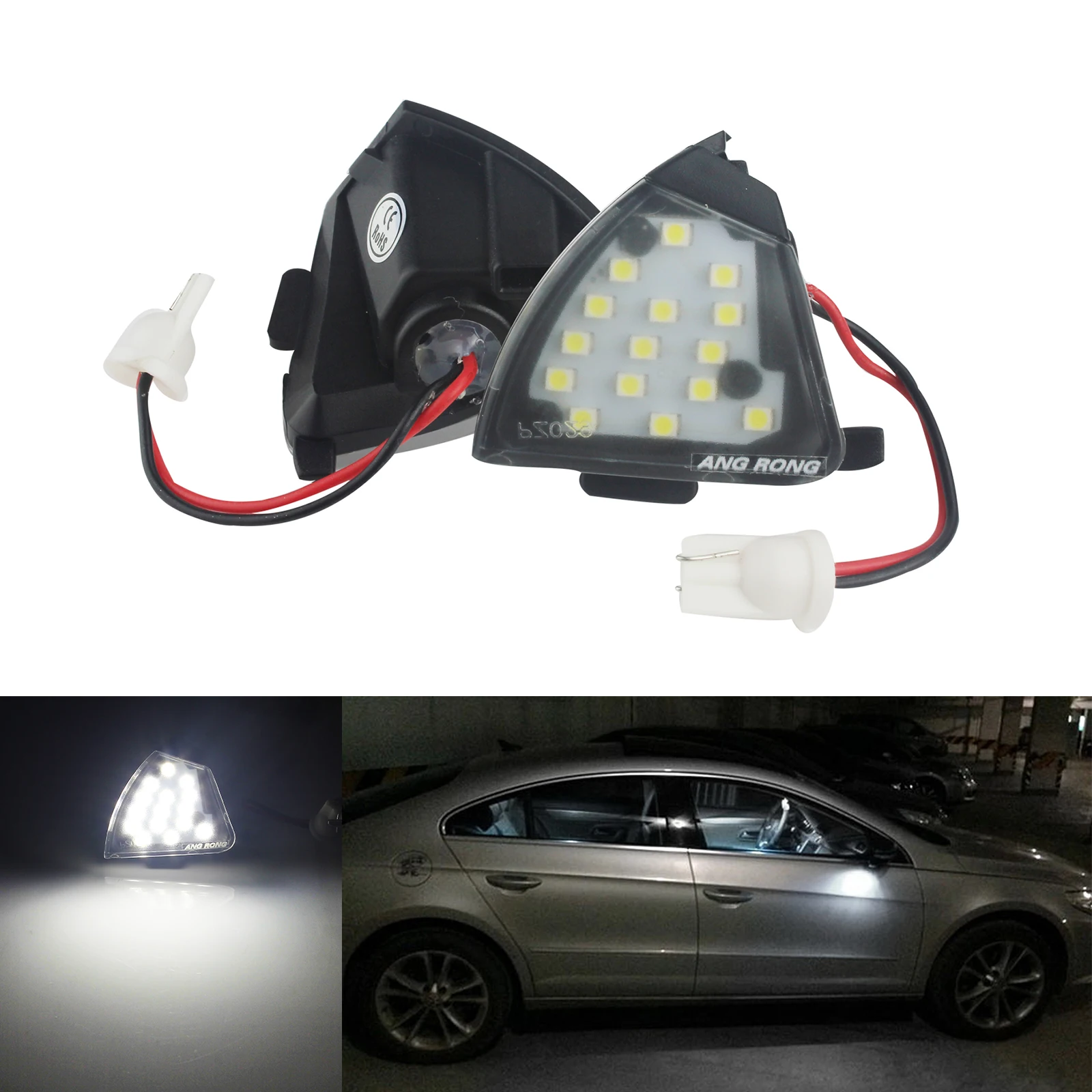 Светодиодсветильник подсветка ANGRONG 2x для VW Golf MK5 EOS GTI R32 Passat B6 Sharan 7N Touran Jetta