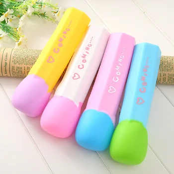 

Free ship!1lot=8 pc!match model candy color pencil case / storage bag / silicone multifunctional creative pencil bag