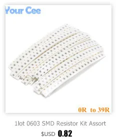 420 шт(21 цена x 20 шт) 0603 SMD резистор набор Ассорти Комплект 5% Образец комплект образец мешок 240K до 5,1 м