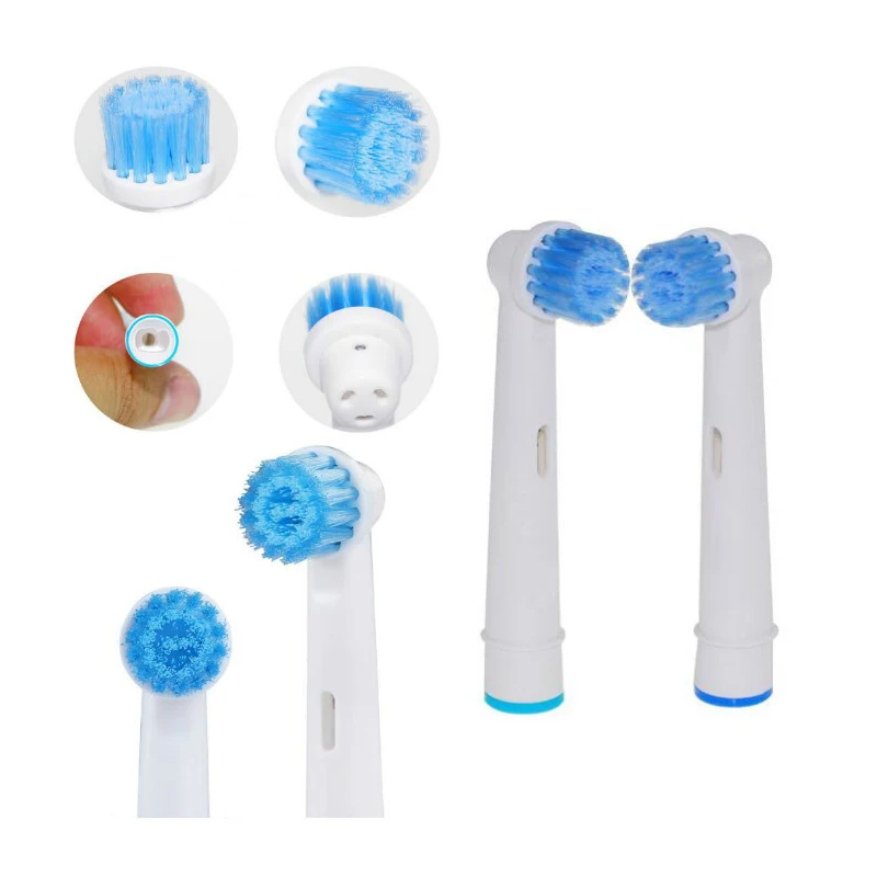 Conjuntos de Cerdas Escova de Dentes Cabeça para Oral Rotativa tipo Escova de Dentes Macias Precisão Limpa Substituição Elétrica b Rotativa tipo Limpo Kit 16 Pçs 4 4 Cheap Cabeça de reposição para escovas de dente