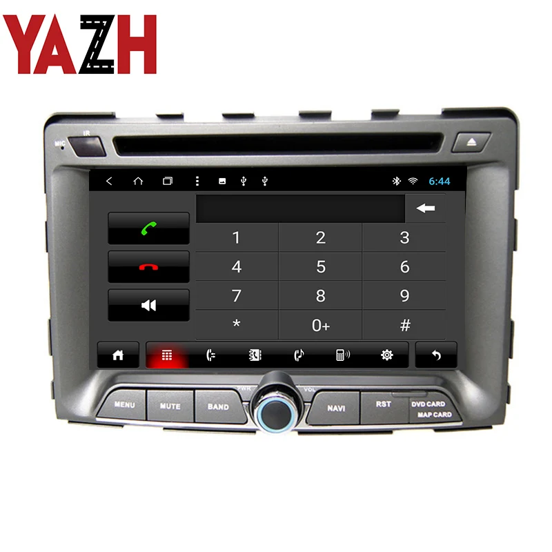 Perfect YAZH 2 Din Car Radio CD DVD Player For Ssangyong Rodius 2004/Rexton 2006/STAVIC/Micro Stavic Android Stereo Multimedia GPS SWC 2
