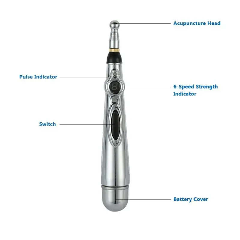 1Pc New Electronic Acupuncture Pen Massage Body Head Neck Leg Massager Pain Relief Beauty Health Care Tool L4 1Pc New Electronic Acupuncture Pen Massage Body Head Neck Leg Massager Pain Relief Beauty Health Care Tool L4