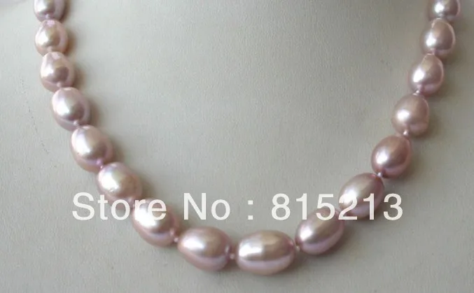 

ddh00266 stunning big 14mm baroque lavender freshwater cultured pearl necklace