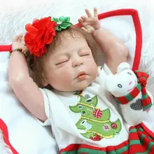23Inch Bebe Reborn Babies Full Silicone Vinyl Realistic Baby Doll Reborn Girl Fashion Baby Alive Dolls Kid Christmas Reborn Doll