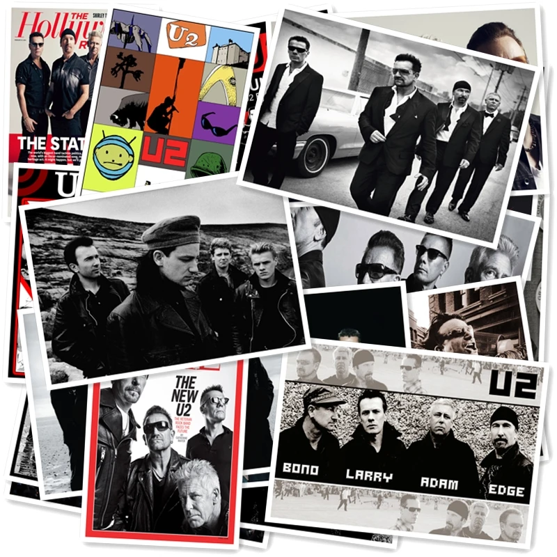 C1-25# U2 сестры классический ремешок для часов серии Стикеры 20/за штуку ПВХ искусство ремесла Коллекция конструкция стены граффити наклейки