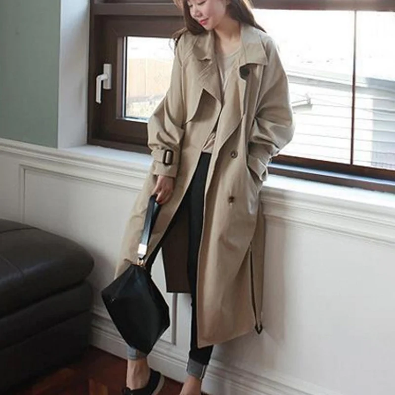 Женские longcoat длинный пуховик весенний Тренч ветрозащитная куртка Франции пальто уличной Женское пальто комбинезоны одежда
