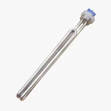 240V 2500W Immersion Foldback Water Heating Element Screw In 1 INCH NPT Thread Tubular Heater Element for Brewing Heating