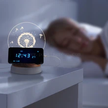 3D stereo vision lamp, negative ion air purifier, USB power supply aromatherapy lamp Mobile phone bracket night light