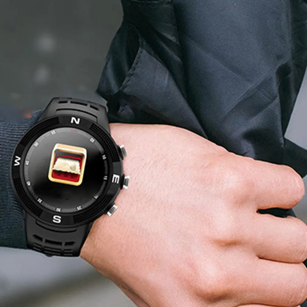 F18 Smartwatch Sports Round Dial IP68 Waterproof Call Message Reminder Pedometer Sleep Monitoring GPS Smart Watch