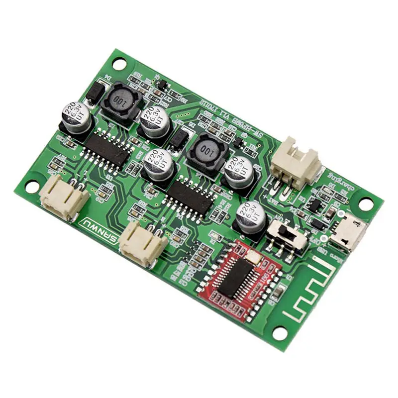 

ABHU-2X6W Dc 5V 3.7V Speaker Modified Stereo Bluetooth Amplifier Board Can Connected Lithium Battery With Charge Management