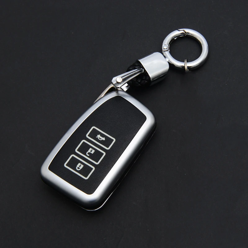 

Luminous effect Alloy Rubber Car Key Case Cover Shell Holder for Lexus NX GS RX IS ES GX LX RC 200 250 350 LS 450H 300H