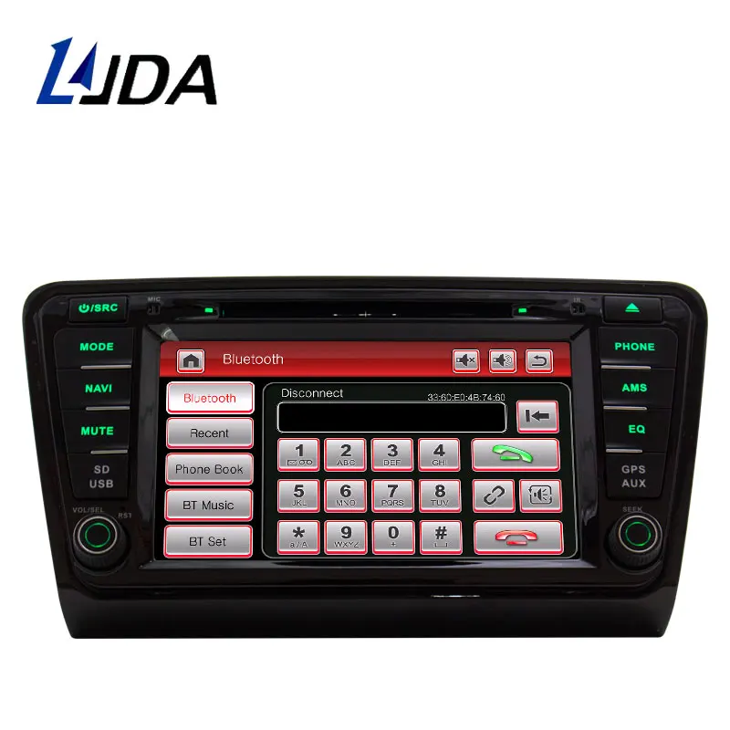 Best LJDA One Din 8 Inch Car Multimedia Player For SKODA OCTAVIA 2013-2017 DVD Stereo GPS Navigation Radio Autoaudio Headunit Canbus 2